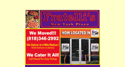 Desktop Screenshot of fratellisnewyorkpizza.com